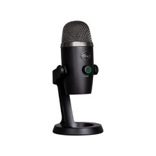 Blue Yeti Nano Premium USB Microphone for PC, Mac, Gaming, Recording, Streaming, Podcasting, Condenser Mic with Blue VO!CE Effects, Cardioid and Omni, No-Latency Monitoring - Blackout